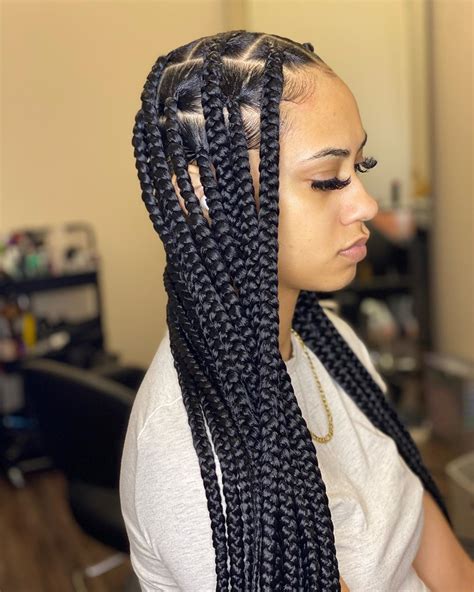 2 jumbo braids hairstyles|51 Best Jumbo Box Braids Styles to Try with Trending Images